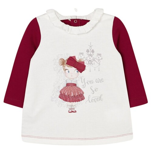 Vestido En Felpa De Manga Larga Bebé Niña Mayoral 291512