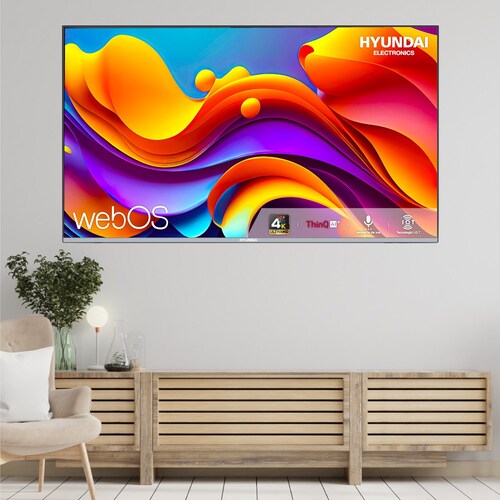 Pantalla LED HYUNDAI HYLED6508W4KM 65" 4K Smart TV Control Magic.