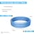 Alberca Inflable de Circular Con 3 Aros Inflable Infantil Azul