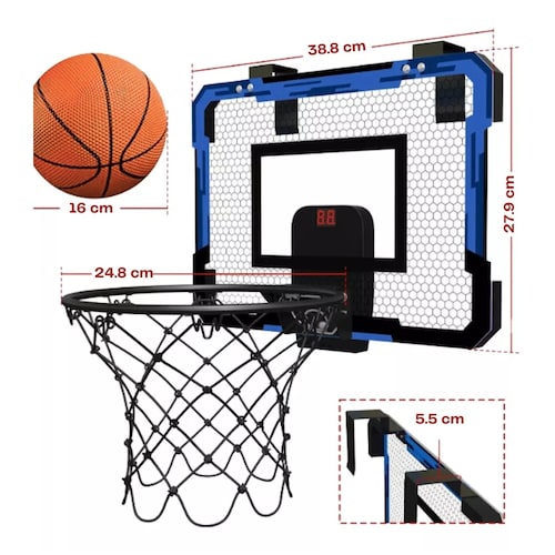 Tablero Basketball Juguete Gratis Balon Para Pared O Puerta