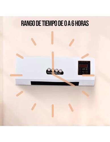 Ventilador con Calefactor de Pared Con Control Remoto y temporizador de 1800 Watts-EL-41458