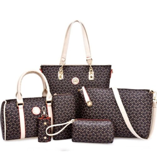 Bolsos Tote de hombro satchel 6 pzas.
