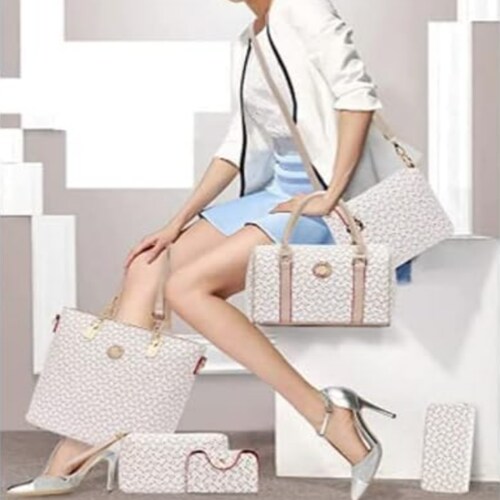 Bolsos Tote de hombro satchel 6 pzas.