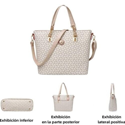 Bolsa Conjunto de 6 pzas Tote de hombro .