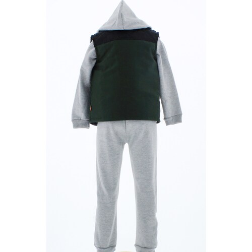 Conjunto Pants Niño 3 Piezas Gris 3640 1 a 8 Años