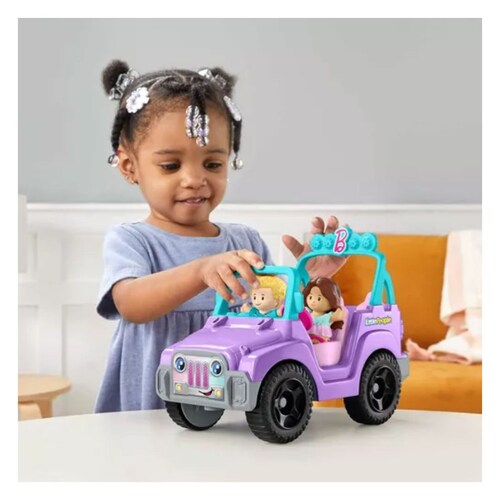 Fisher-price Lp Set De Juego Tu Primer Jeep De Barbie morado