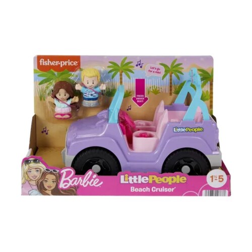 Fisher-price Lp Set De Juego Tu Primer Jeep De Barbie morado