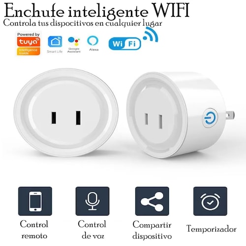  Contacto enchufe inteligente WiFi control remoto voz temporizador aplicación Alexa Google