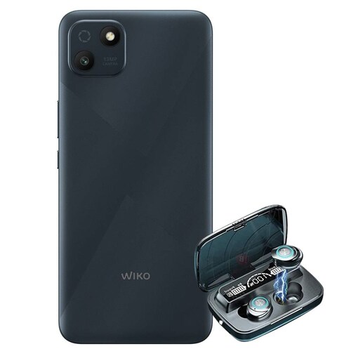 Combo Celular Wiko T10 64GB Negro   Audifonos Bluetooth.