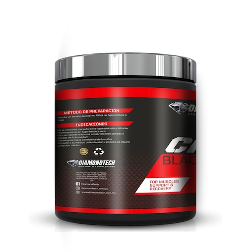 Creatina Black Diamond Monihidratada 400grs 80servicios Diamondtech FRUTOS ROJOS