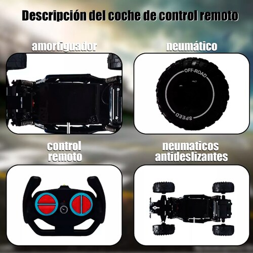 Carro Control Remoto Recargable Todoterreno Para Niños .