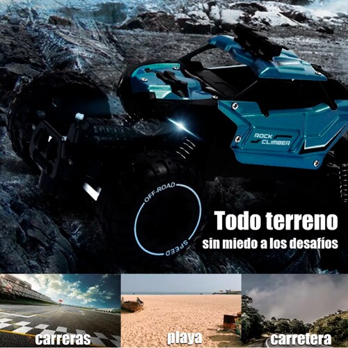 Carro Control Remoto Recargable Todoterreno Para Niños .