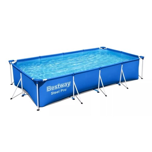 Alberca Rigida Rectangular Estructural 4 mts Largo Bestway