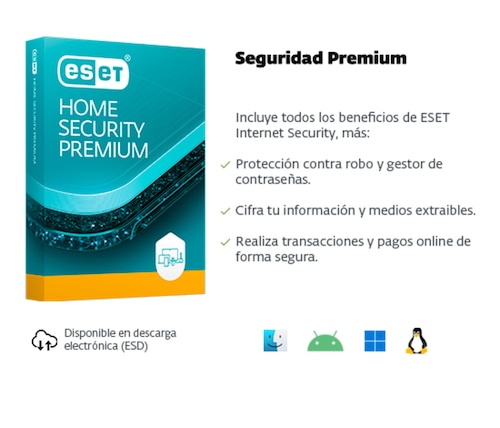 ESD ESET Home Security Premium  7 Lic 1 Año