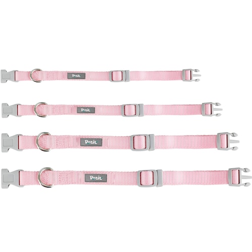 Collar para Perro Ajustable Extra Chico XS Petit de Color Rosa.