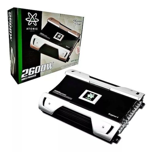 Amplificador 4 Canales Atomic Audio KRYPTON4 2600 Watts Clase AB 2 Ohms.