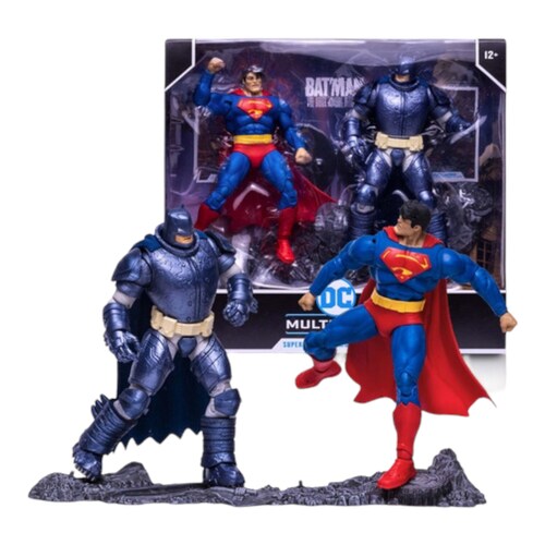McFarlane Multiverse Superman vs. Armored Batman The Dark Knight Return DC.