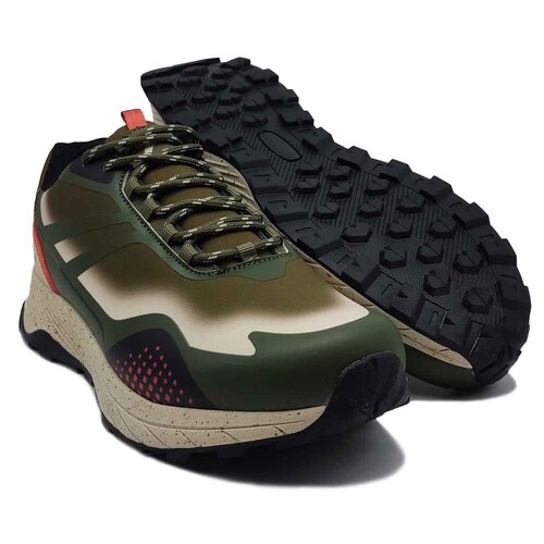 Tenis Onboard Flint Café Khaki Verde Hombre Todo Terreno Senderismo