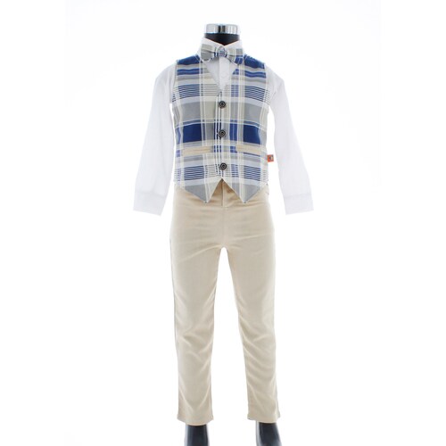 Conjunto de Vestir para Niño Camisa Pantalon y Chaleco 3641 1 a 8 años.