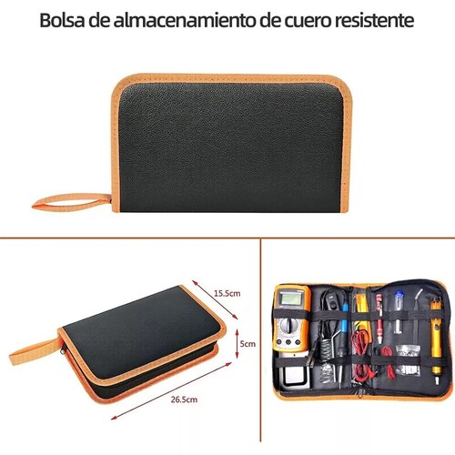 Kit De Soldador Eléctrico De Temperatura Regulable 25 En 1