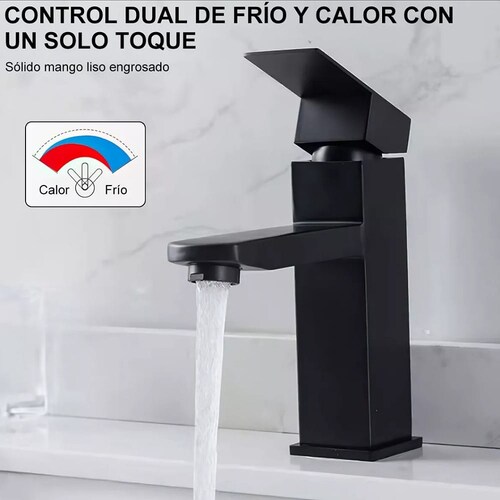 Mezcladora de baño Genérica Baño F026-043a color negra