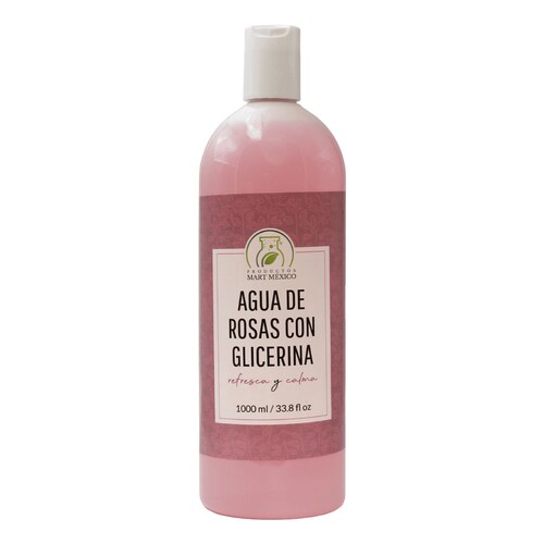 Agua De Rosas Con Glicerina Piel Madura (1 Litro)