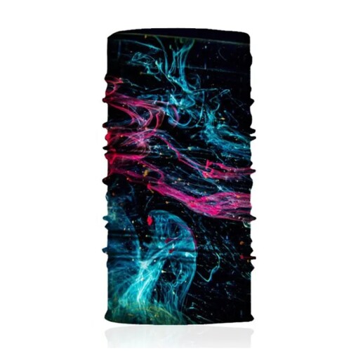 Pasamontañas tubular Buf bandana moto bici sin costuras cubre bocas deportes negro tela gym