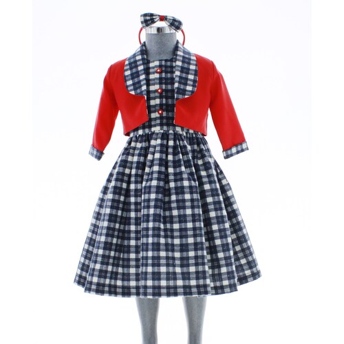 Vestido para Niña Azul con Bolero 1 a 8 años 3647