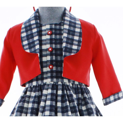 Vestido para Niña Azul con Bolero 1 a 8 años 3647