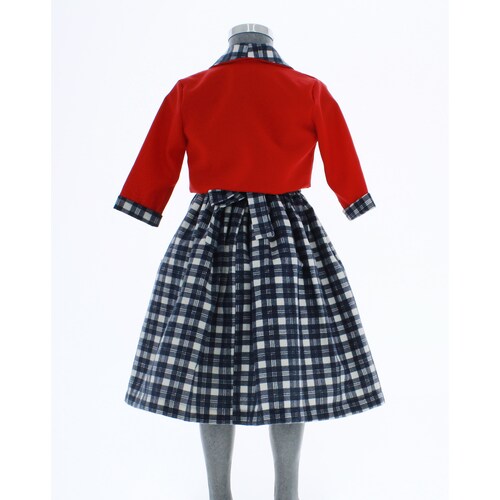 Vestido para Niña Azul con Bolero 1 a 8 años 3647