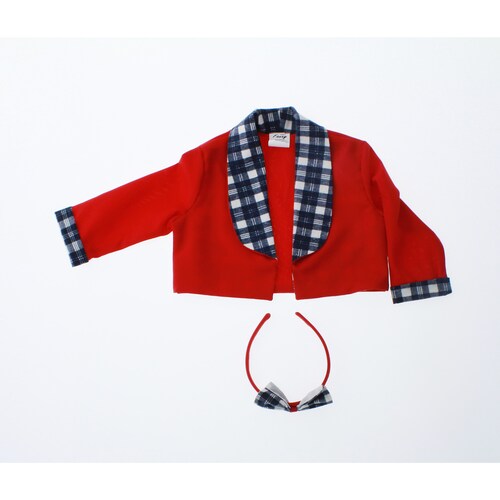 Vestido para Niña Azul con Bolero 1 a 8 años 3647