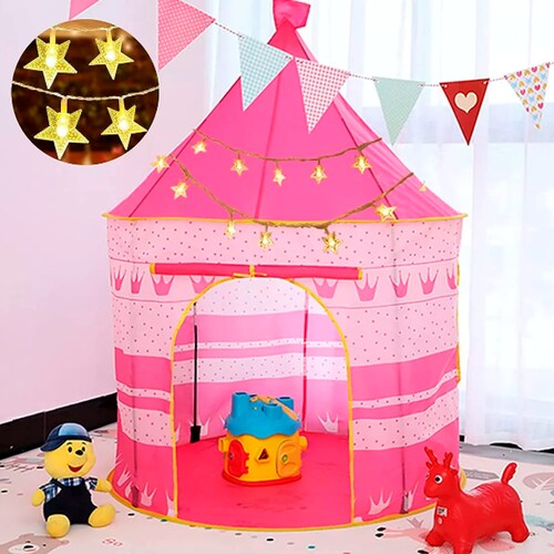 Tienda Castillo De Juegos Portátil Plegable Para Niños Con 5m Luz