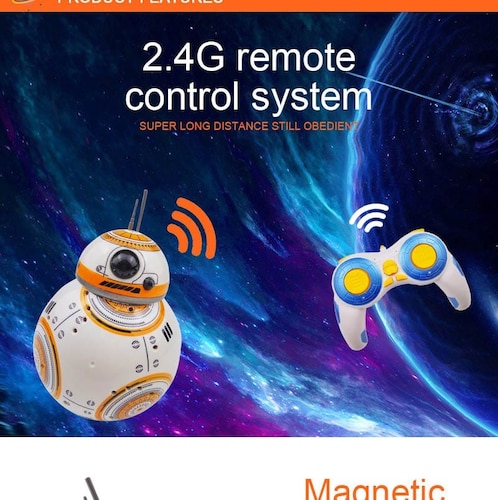 Robot BB8 a control remoto con sonidos  de Pelicula, Dron perfecto