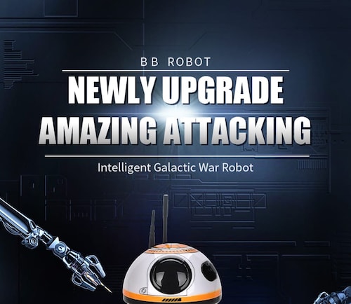 Robot BB8 a control remoto con sonidos  de Pelicula, Dron perfecto