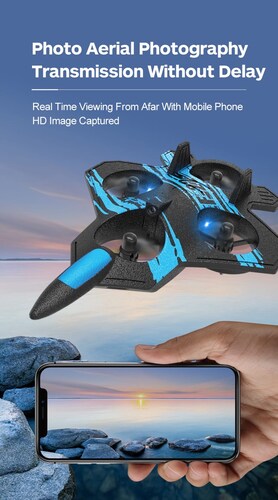 Avión teledirigido F22 4K con cámara HD profesional, 2,4G 