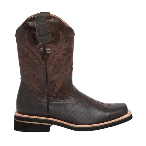 Botas vaqueras lisas marca Jc McCoy color chocolate, mod. 1102537