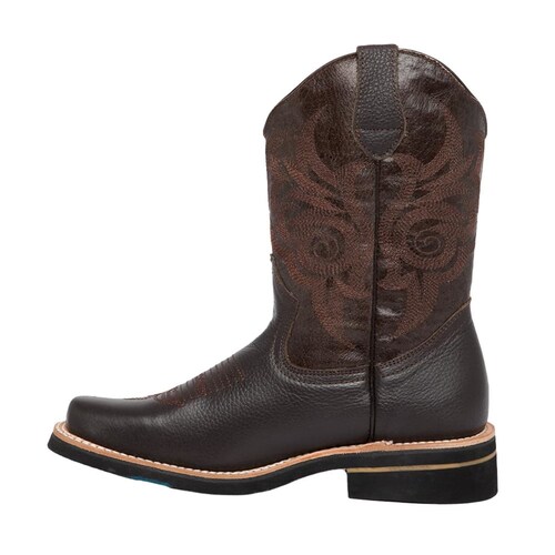 Botas vaqueras lisas marca Jc McCoy color chocolate, mod. 1102537