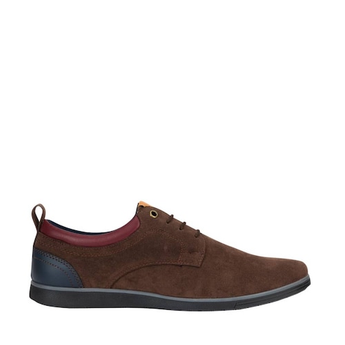 Zapatos casuales marca Mirage color café para hombre, mod. 1105608