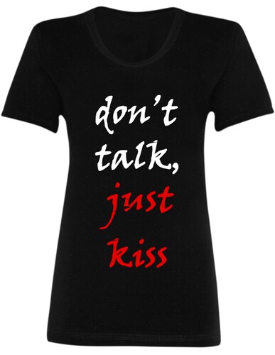 Playera Dama Estampada Moda Premium Beso Casual San Valentín 14 de febrero etc