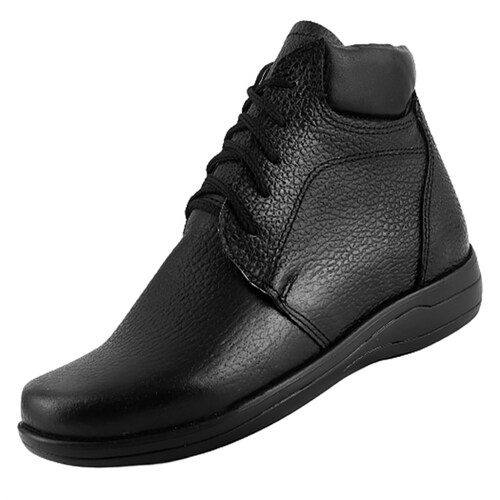 Botas Mujer Botín Dama Vestir Casual 100% Piel Negras 2025-n