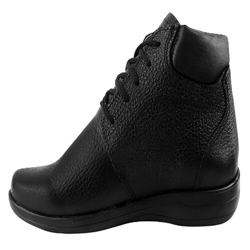 Botas Mujer Botín Dama Vestir Casual 100% Piel Negras 2025-n
