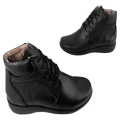 Botas Mujer Botín Dama Vestir Casual 100% Piel Negras 2025-n