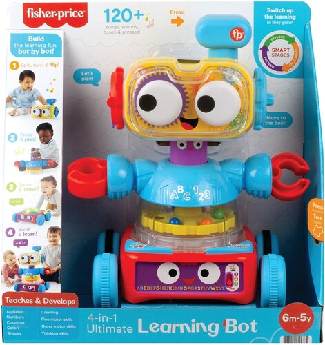  Fisher-Price Juguete para Bebés Tri Bot Robot de Aprendizaje.
