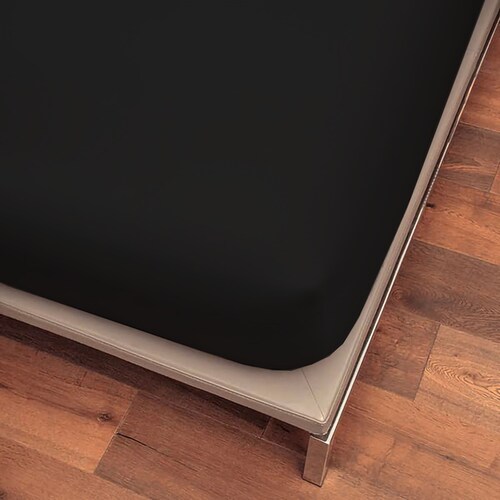 JUEGO DE SABANAS SOLID NEGRO | QUEEN SIZE.