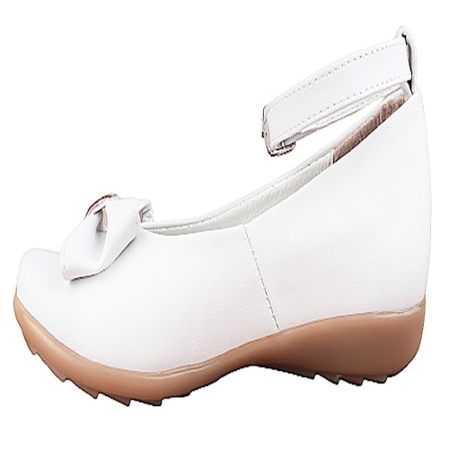 Zapato Niña Primera Comunión Bautizo Flats Blancas 09-b.