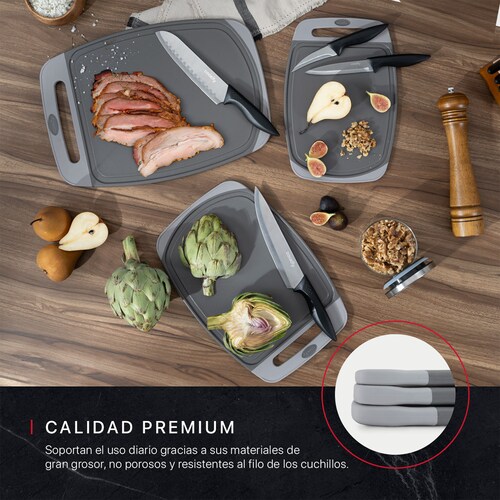 Set 3 Tablas de Cocina Para Picar Cortar Cookify.