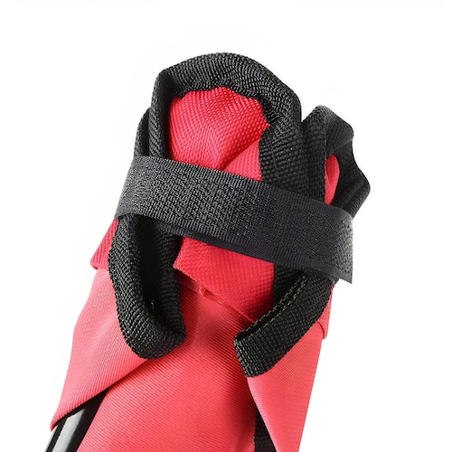 Banco Plegable Triangular Hiperware Para Camping Color Rojo