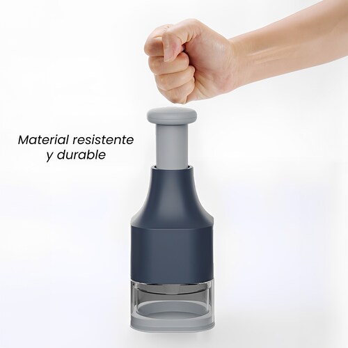 Picadora de Ajo Cebolla Verdura Hiperware de Prensa Manual Color Gris