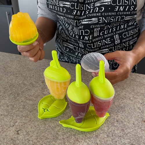 Moldes para Paletas de Hielo Hiperware Diseño Plantas Color Verde