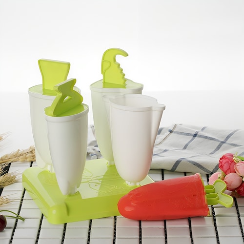 Moldes para Paletas de Hielo Infantil Hiperware Diseño Fantasía Color Verde